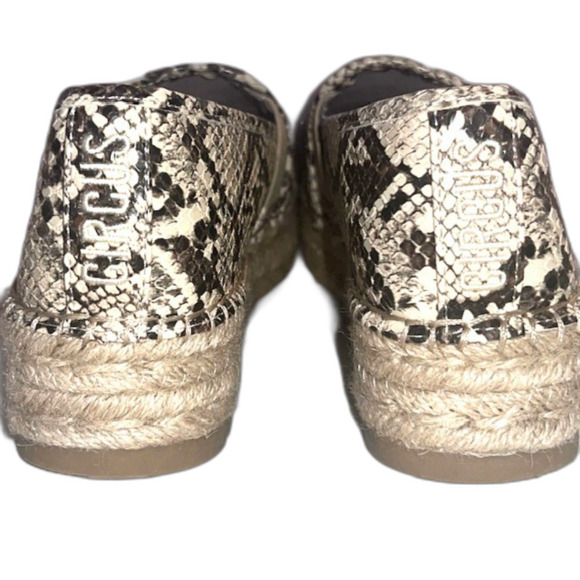 CIRCUS SAM EDELMAN CORA SNAKE PLATFORM ESPADRILLE SIZE 7 - Picture 6 of 10